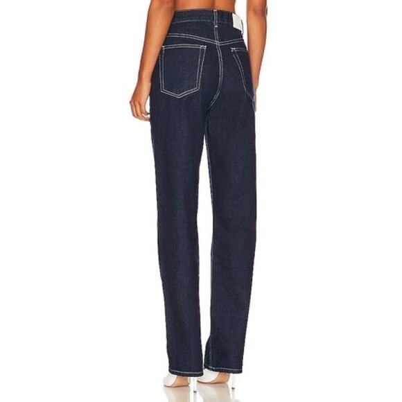 EB Denim High Rise Straight Jeans in Midnight 28” - Picture 3 of 8